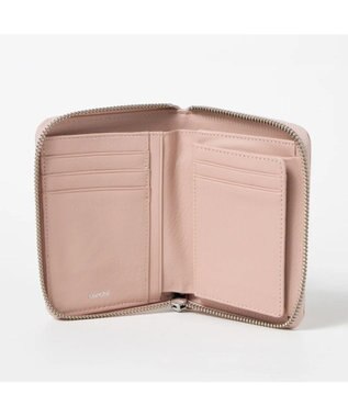 UNBILLION ペルケ perche / ドット型押しラウンドパームフィット財布 ライトピンク