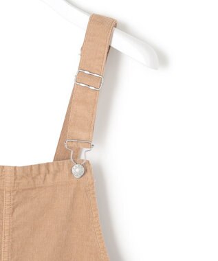 23区 【SLOW】ストレッチ コーデュロイ ジャンパースカート キャメル系