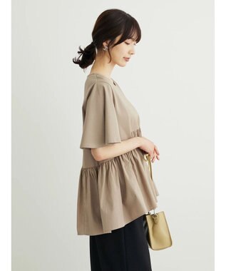 Green Parks ・ＥＬＥＮＣＡＲＥ　ＤＵＥイソザイキリカエプルオーバー Gray Beige