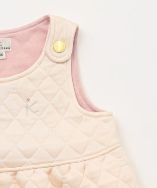 組曲 KIDS 【80-100cm】キルトジャガード ジャンスカ エクリュ系