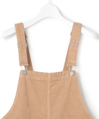 23区 【SLOW】ストレッチ コーデュロイ ジャンパースカート キャメル系