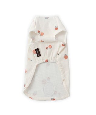 PET PARADISE ペットパラダイス はじめてのタンクトップ 《花苺柄》 超小型犬 小型犬 ホワイト×レッド