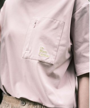 SHARE PARK LADIES 【UVカット・吸水速乾・ストレッチ・軽量 】バックプリントポケットTシャツ（S・Mサイズ） ピンク系