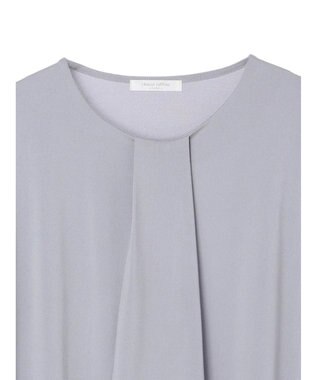 Green Parks ＢＰ　襟タック長袖ブラウソー Sax