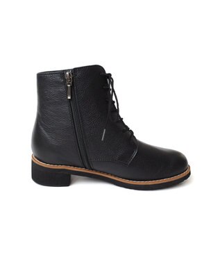 Pointer 本革レースアップブーツ ブラック