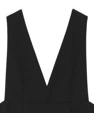 Green Parks Ｏ．洗えてストレッチ　Ｖネックジャンスカ Black