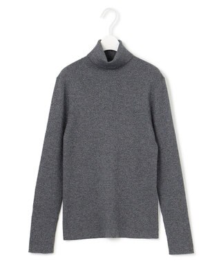 ICB 【CLASSY.1月号掲載・新色追加・洗える】エクストラファインメリノ タートルネックプルオーバー グレーラメ系