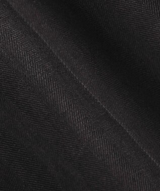 uncrave ヘリンボーン リネン ワイドパンツ（uncrave WHITE） ブラック