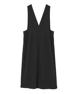 Green Parks Ｏ．洗えてストレッチ　Ｖネックジャンスカ Black