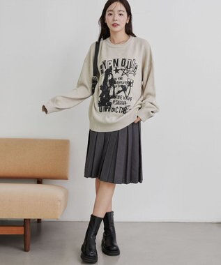 WEGO グラフィックニットBIGプルオーバー 柄19