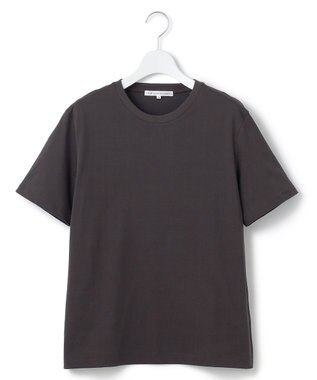 23区 L 【洗える】コンパクトヤーン スムース Tシャツ ブラウン系