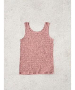 earth music&ecology シャーリングタンクトップ Pink