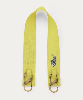 MOONBAT POLO RALPH LAUREN(ポロ ラルフローレン)カラビナ付き ストラップベルト 無地 撥水加工 レモンイエロー