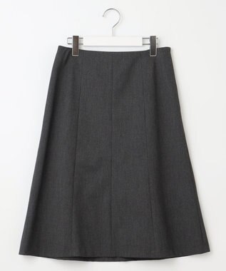 J.PRESS LADIES S T/Rアルガンシルク フレア スカート グレー系