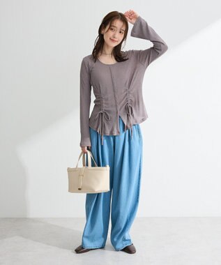 Green Parks ライトデニムワイドパンツ Light Indigo