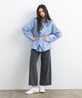 CRAFT STANDARD BOUTIQUE 2点セット / レイヤードデザインシャツ Stripe Sax