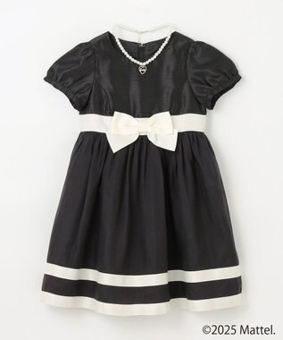 ANY KIDS 【Barbie(TM)】ドーリードレス風ワンピース ブラック