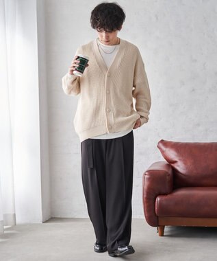 WEGO オーバーフィットカーディガン ホワイト