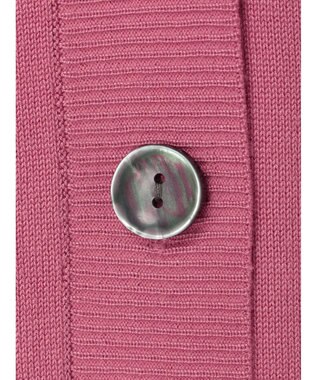 earth music&ecology サイドスリットルーズＶネックカーディガン Pink