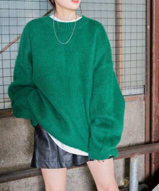 WEGO モヘアライクBIGプルオーバー