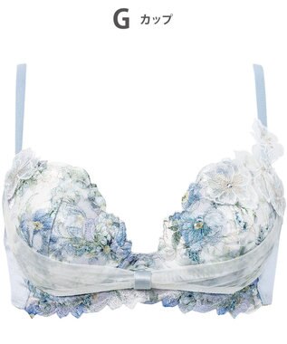 WACOAL ブラジャー 【リボンブラ 胸もとフィットながもち】 きれいな谷間をメイク 動いても谷間をキープ Gカップまで対応 大きいサイズ レディース BXB490 /ワコール