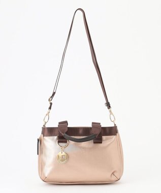 LA BAGAGERIE 【コットン×ポリウレタン】シャイニーミニマムトート ベージュ