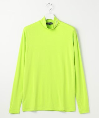 23区GOLF 定番あたたかインナー【MEN】エニワイズ無地 カットソー 黄緑系
