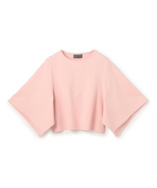 uncrave ダブルフェイスジャージー ハンカチスリーブトップス ピンク