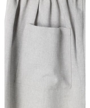 Green Parks 麻調ストレートパンツ Gray