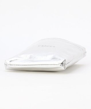 Y'SACCS PVCメタリックショルダーバッグ シルバー