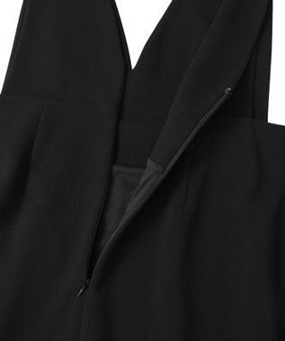 Green Parks Ｏ．洗えてストレッチ　Ｖネックジャンスカ Black