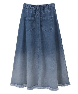 Green Parks ・ＳＵＧＡＲ　ＳＰＯＯＮ　グラデーションデニムスカー Black