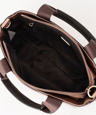 LA BAGAGERIE 【コットン×ポリウレタン】シャイニーミニマムトート ベージュ