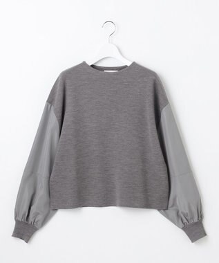 自由区 S ウールミラノランタンスリーブ ニット グレー