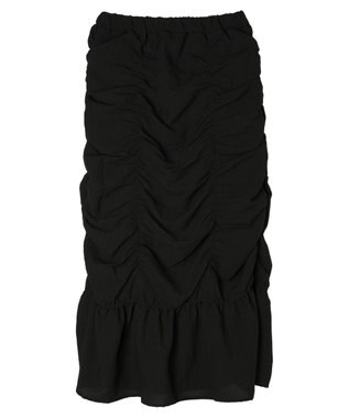 Green Parks ・ＳＵＧＡＲ　ＳＰＯＯＮ　ギャザーＩラインスカート Black