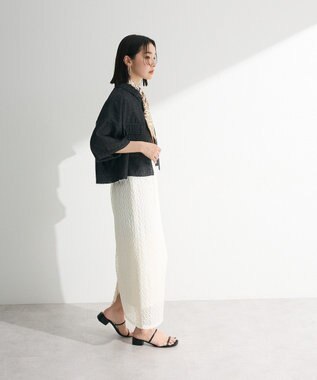 Green Parks ・ＥＬＥＮＣＡＲＥ　ＤＵＥ　デニムショートシャツ Black