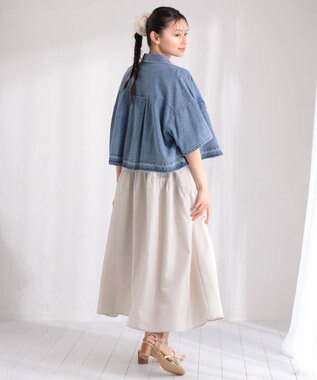 Green Parks ・ＥＬＥＮＣＡＲＥ　ＤＵＥ　デニムショートシャツ Light Indigo