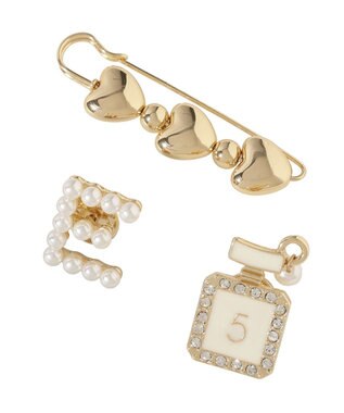 earth music&ecology ハングアウトブローチセット Gold