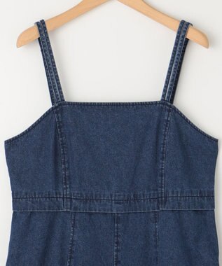 組曲 【WEB限定】デニム キャミワンピース ユーズドブルー系