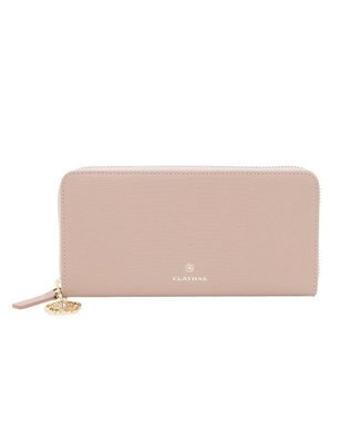 CLATHAS ペーシュ ラウンド長財布 ペールピンク