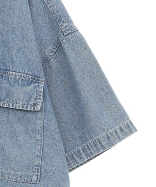 Green Parks ・ＥＬＥＮＣＡＲＥ　ＤＵＥ　デニムショートシャツ Light Indigo