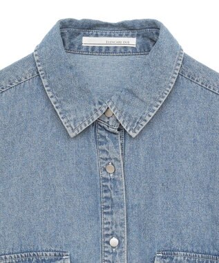 Green Parks ・ＥＬＥＮＣＡＲＥ　ＤＵＥ　デニムショートシャツ Light Indigo