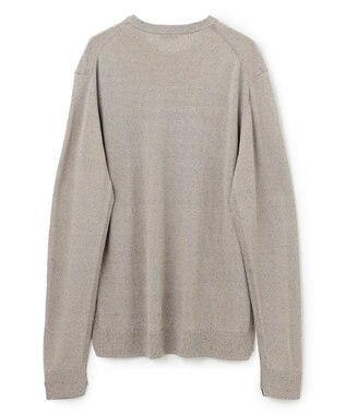 JOSEPH HOMME リネンナイロンプレーン　クルーネックニット アイボリー系