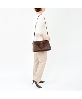 IBIZA アクセソリオ　牛革　2WAYバッグ 濃茶