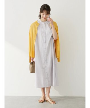 Green Parks フィラメントラメシアーカーディガン Yellow