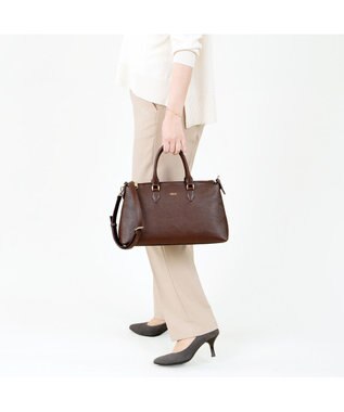 IBIZA アクセソリオ　牛革　2WAYバッグ 濃茶