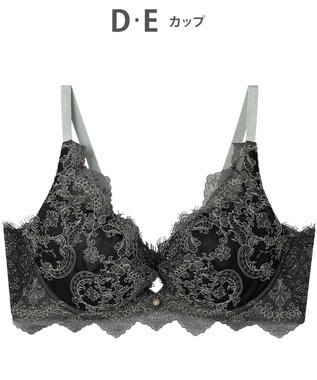 AMPHI ブラジャー 谷間メイク 脇高設計 細身え効果 Gカップまで対応 大きいサイズ 【Glama-Rich グラマリッチ 脇スッキリタイプ】ブラ BYJ603 アンフィ／ワコール