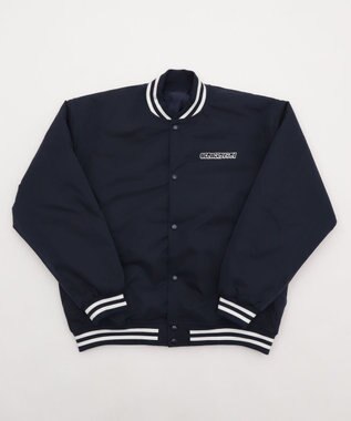 WEGO 【ユニセックス着用ITEM】グラフィックパファースタジャン ネイビー