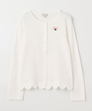 ANY KIDS 接触冷感 UVケア カーディガン エクリュ