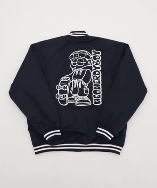 WEGO 【ユニセックス着用ITEM】グラフィックパファースタジャン ネイビー